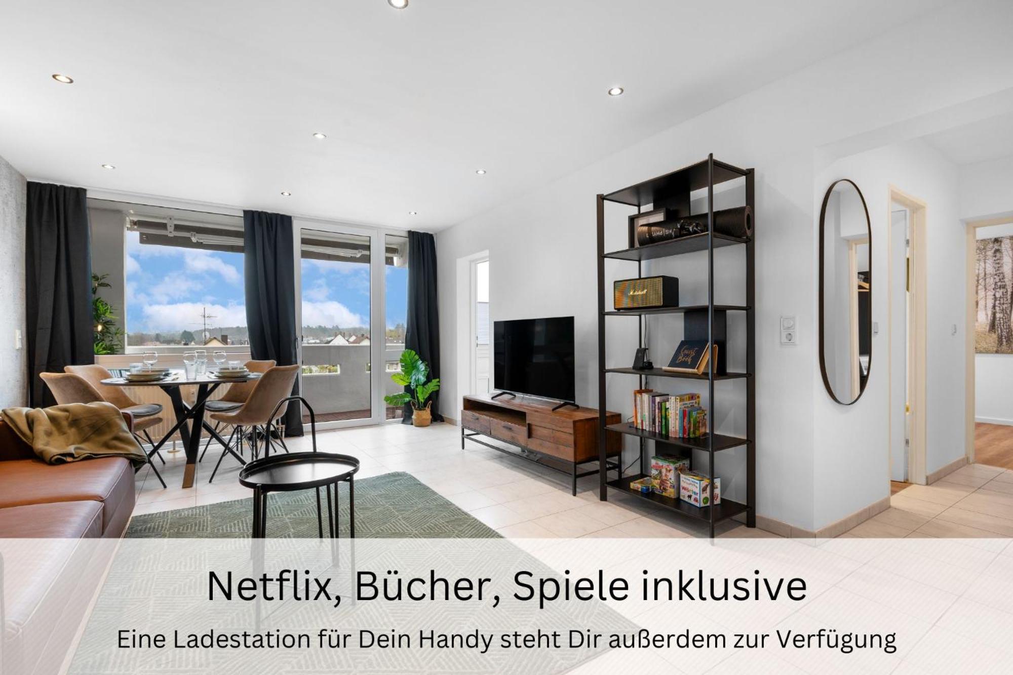 Apartmán Urban Jungle Industrial Parkplatz Balkon Business Dreieich Exteriér fotografie